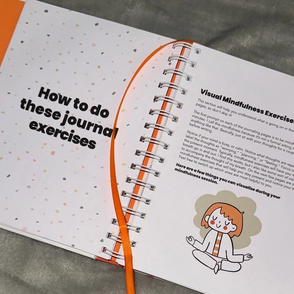 Creative Mental Health Workbook - White and Orange